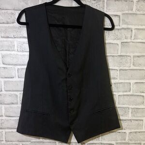 Via Veneto Bristol Elegant Charcoal Men's Vest, Medium